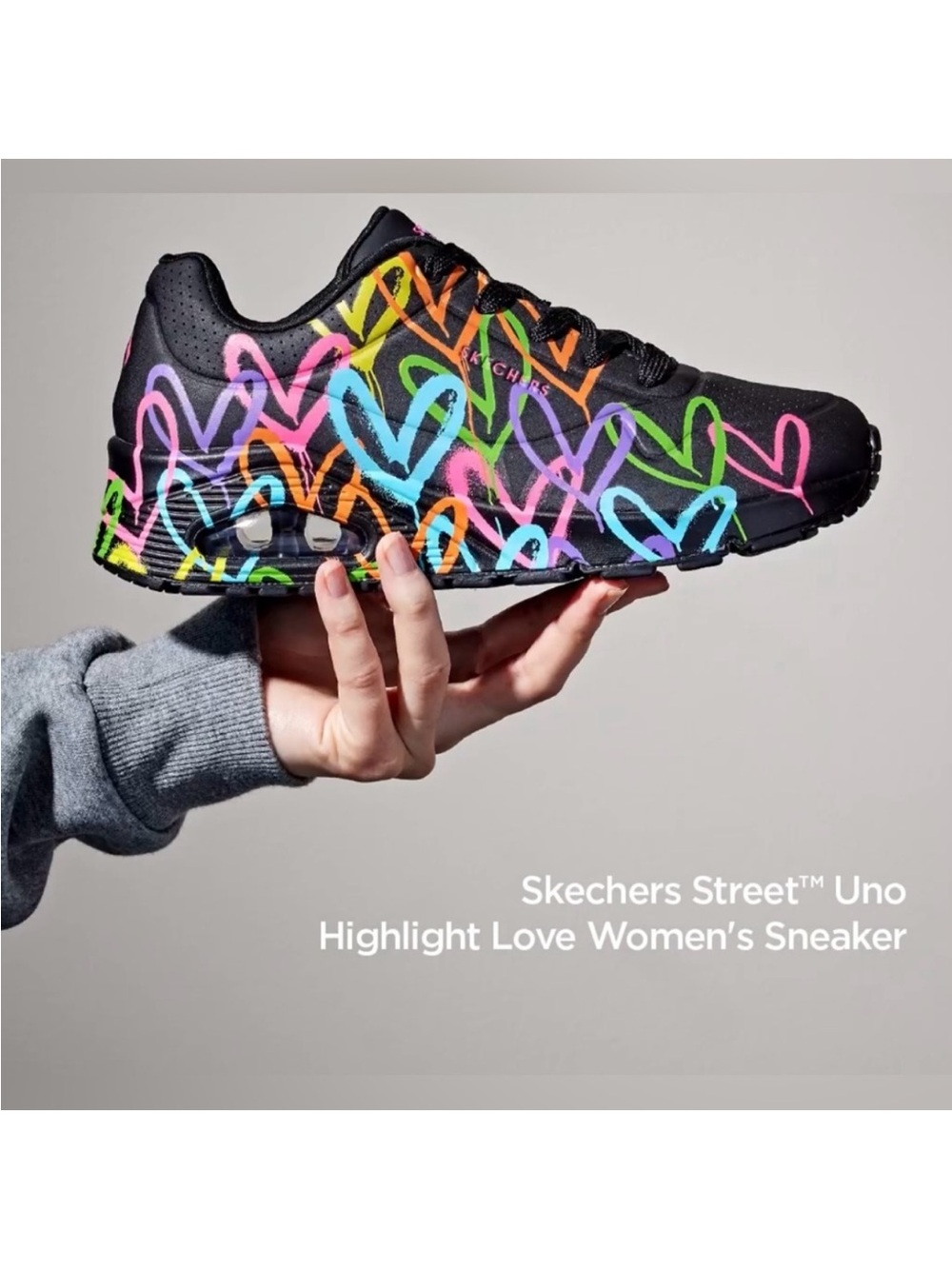 Skechers Street Uno Highlight Loce Women’s Sneakers size 8 New